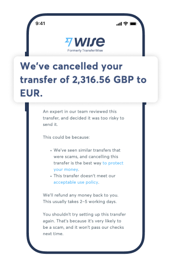 Improved scam-prevention